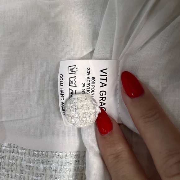 Vita grace adriana scallop top ivory size m - Picture 10 of 12